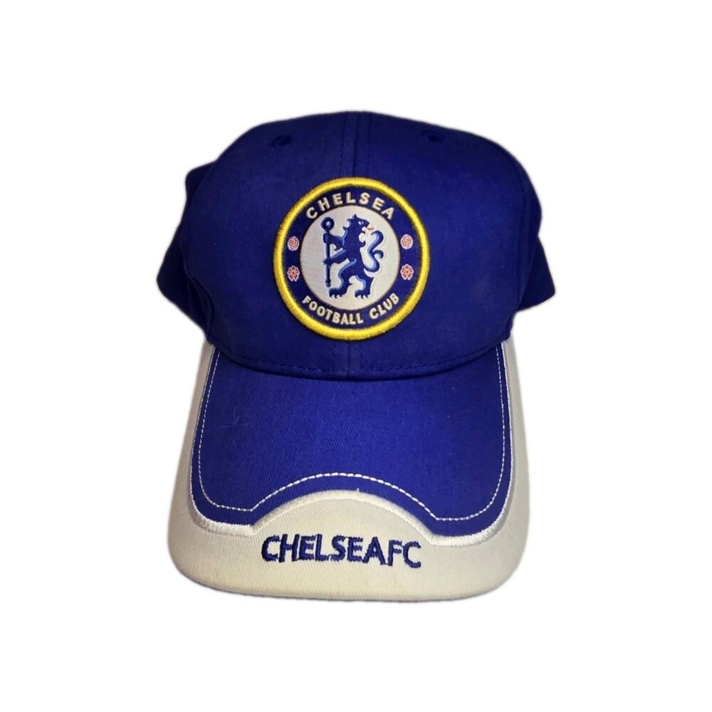 Official Licensed Chelsea FC Football Club Cap Hat Hard To Find Style EUC